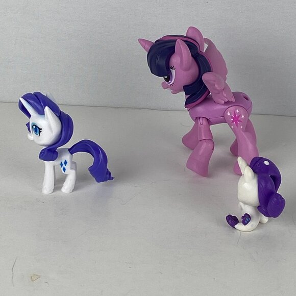 My Little Pony Character Toy Figures Blind Bag Cutie Rarity Unicorn Lot Of 3 - Picture 6 of 6